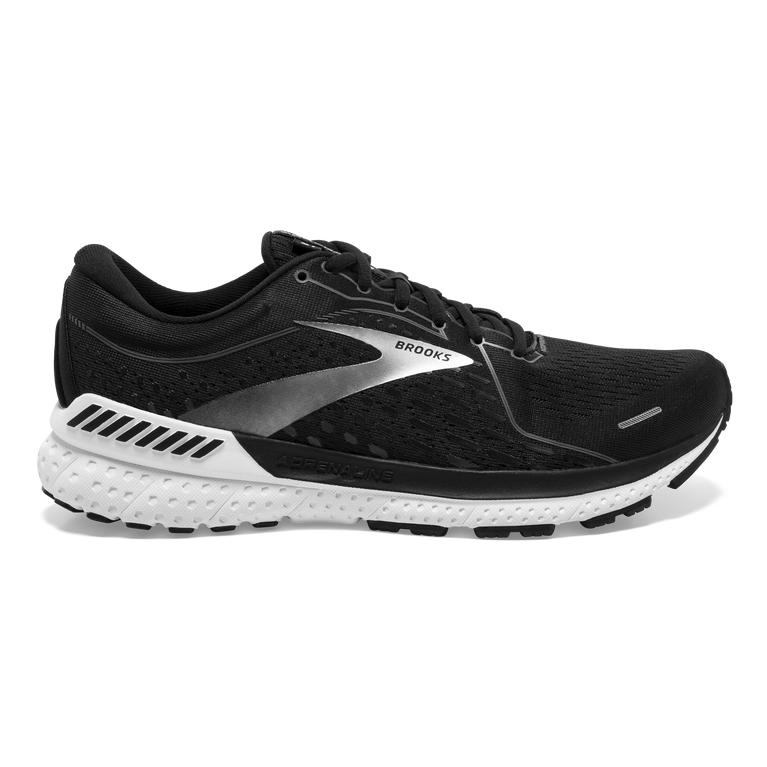 Brooks Adrenaline GTS 21 Mens Road Running Shoes - Black Pearl/White - Indonesia (WLTV-06437)